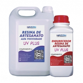 Kit Resina + Endurecedor Artesanato Alta Viscosidade com Proteção UV - 5.400KG