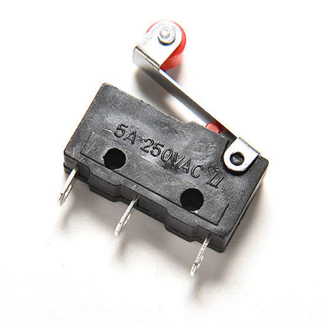 Interruptor Micro Switch Chave de Fim de Curso Alavanca  Endsotp KW12-3