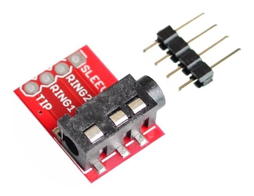 Modulo Plug Jack 3.5mm Mp3 Microfone TRRS Breakout Arduino