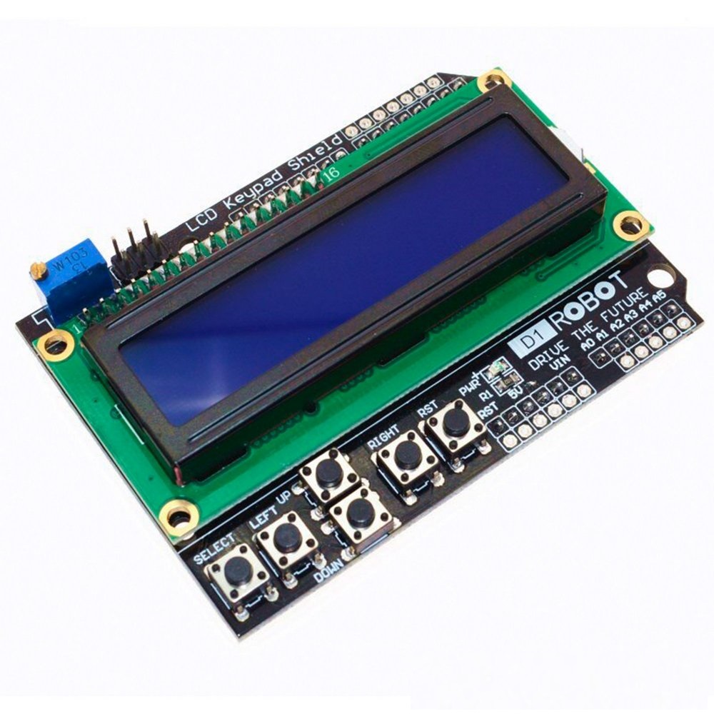 Shield Display LCD 1602 Keypad Backlight Azul p/ Arduino