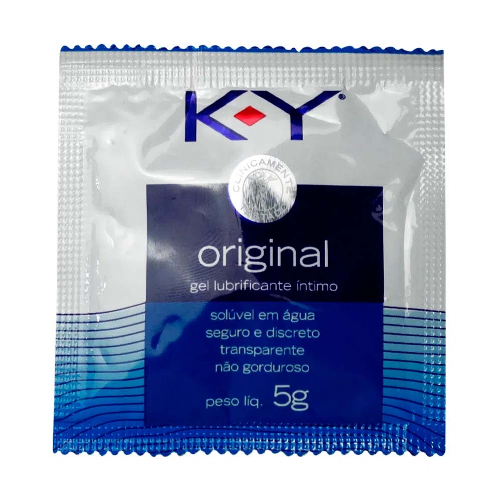 K-Y Original Sachê Lubrificante Íntimo Em Gel A Base d Água 5g K-Y