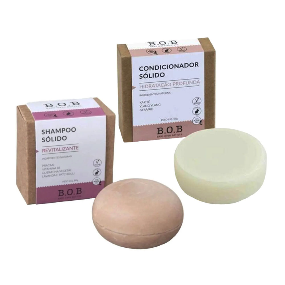 Kit Shampoo e Condicionador Hidratação - B.O.B