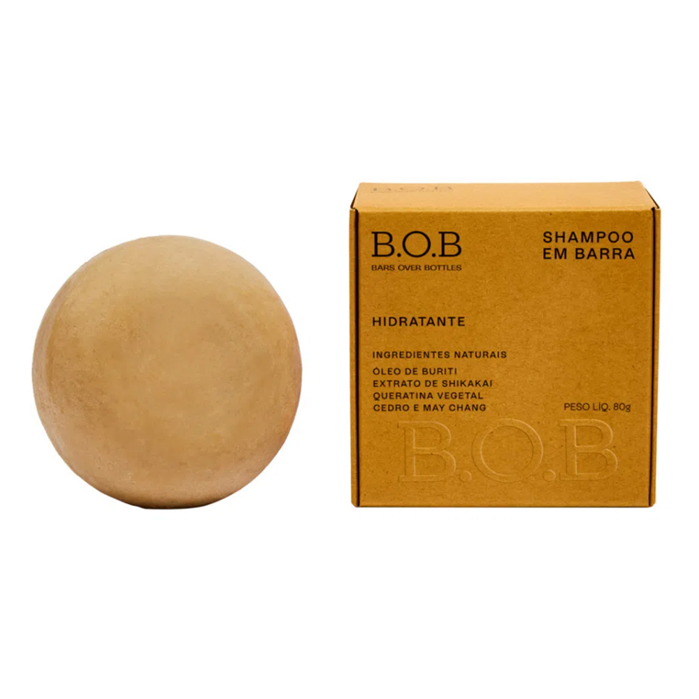 Shampoo sólido hidratante 80g - B.O.B