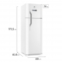 Geladeira/Refrigerador Frost Free 310 Litros Branco Electrolux (TF39) 110V (Produto Avariado)