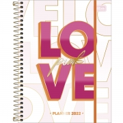 Planner Espiral Love Pink 2022 - Tilibra