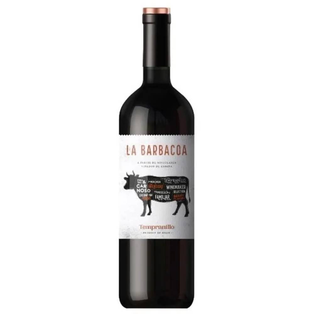 Vinho Espanhol Tinto La Barbacoa Tempranillo 2020 Garrafa 750ml