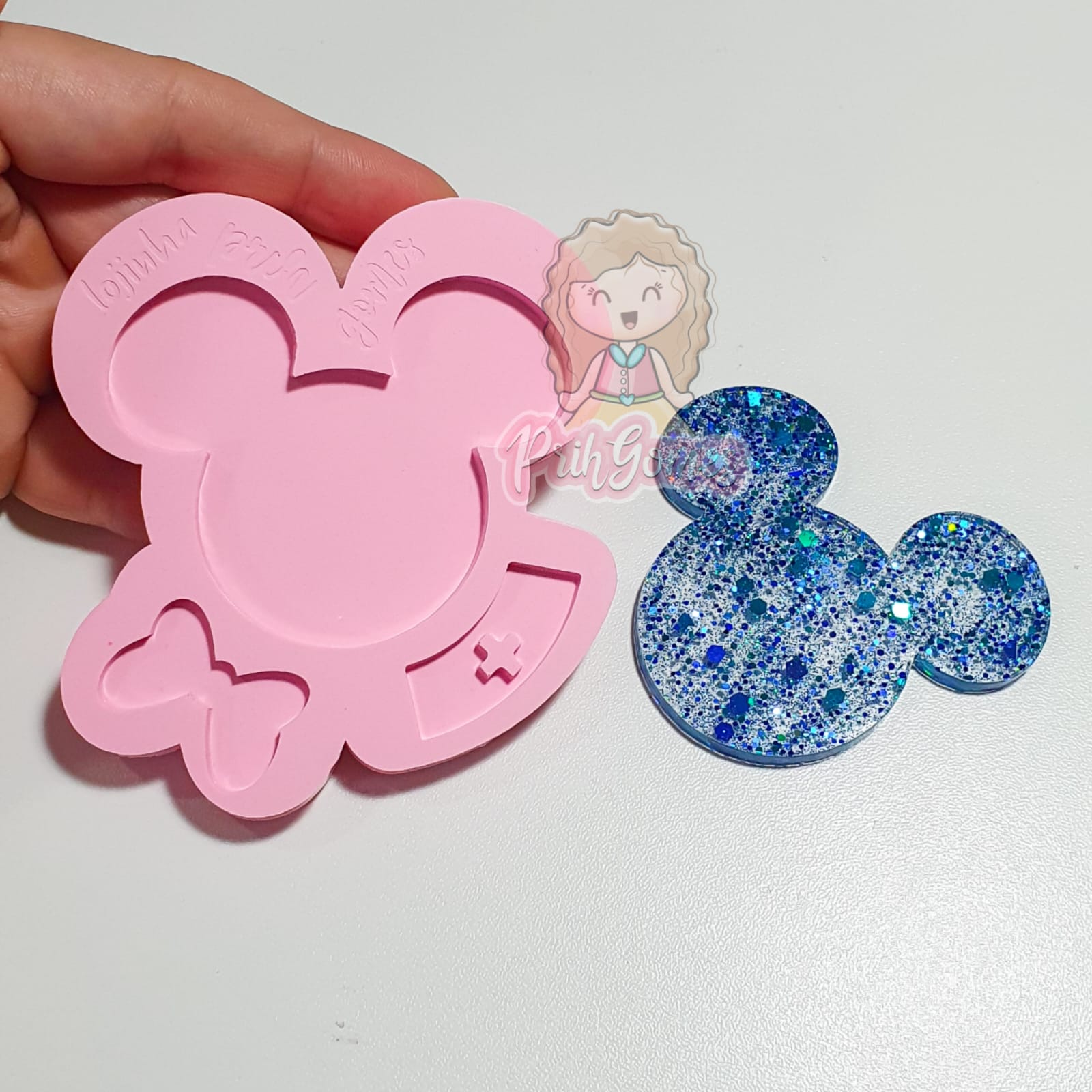 Molde de Silicone PopSockets Mickey e Minnie