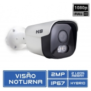 Câmera Bullet HD 1080p 3.6mm Colorida A Noite