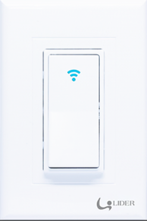 Interruptor 1 botão inteligente - WiFi (compatível Alexa)