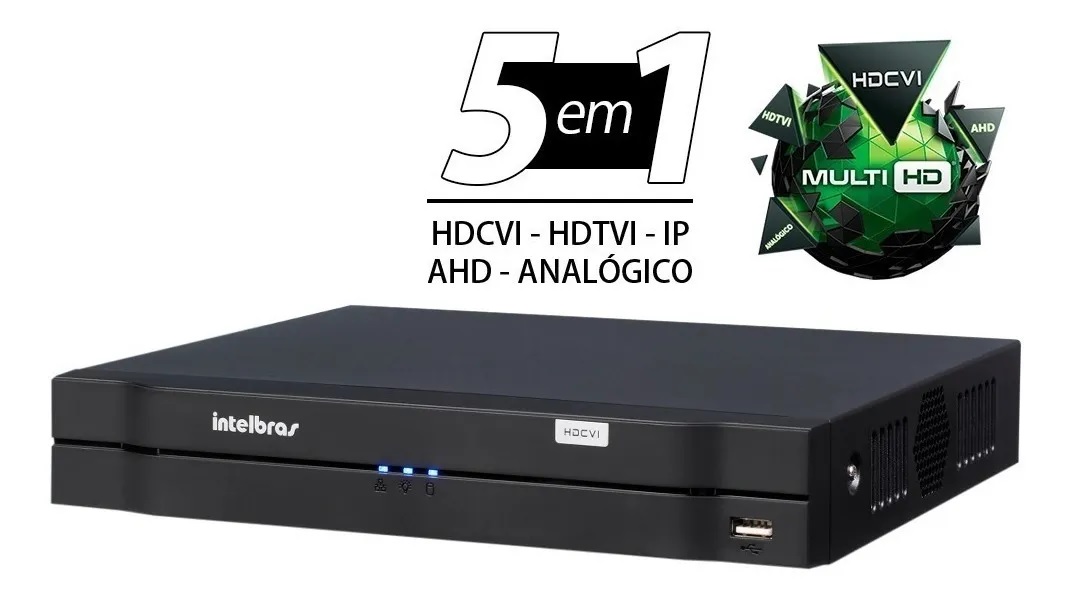 Kit DVR  Intelbras - 4 Cameras VHL 1220 DVR 16 ch Intelbras C/ HD