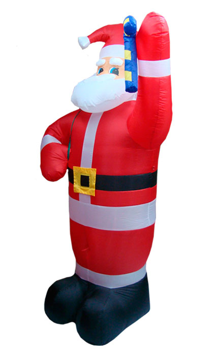 Inflável Papai Noel em Pé com Saco de Presentes - 2,30 Mts. de Altura  - Magazine Legal