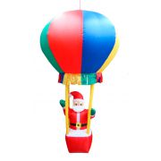 Inflável Papai Noel no Balão com Cesto - 1,70 Mts. de Altura