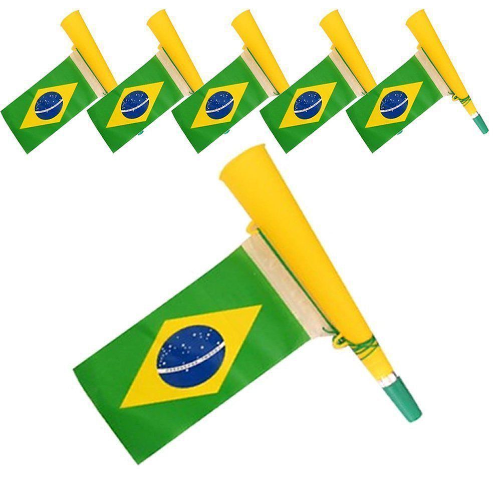 Corneta Bandeira Copa do Mundo AMARELO 5 PEÇAS CBRN06113