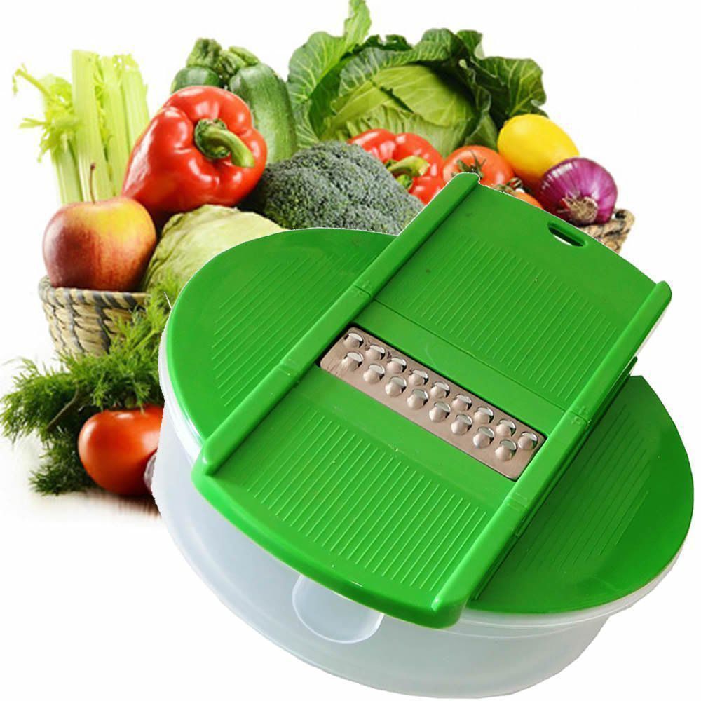 Cortador Ralador de Legumes Multifuncional CBRN02849 - Verde