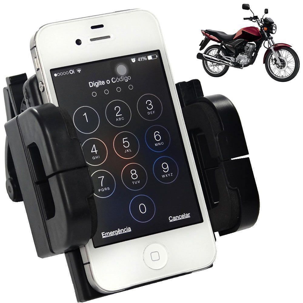 Suporte Universal GPS,Celular,Tablet para Motocicleta, Quadriciclo Preto CBRN0074