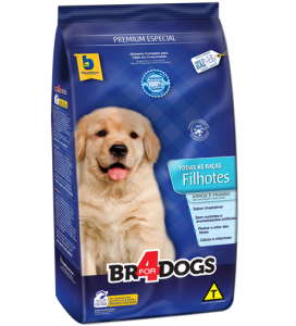 Ração Br4Dogs para Cães Filhotes Todas as Raças - 7kg