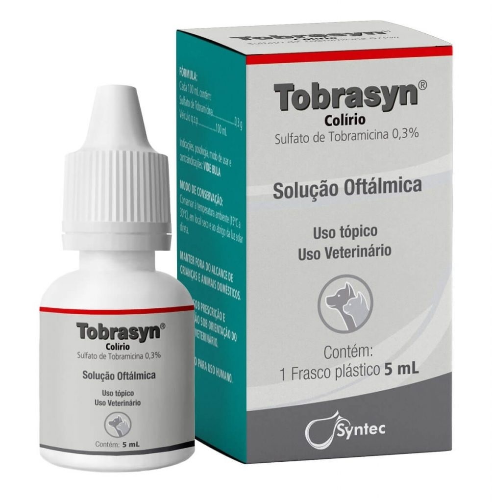 Colírio Syntec Tobrasyn para Cães e Gatos - 5 ml