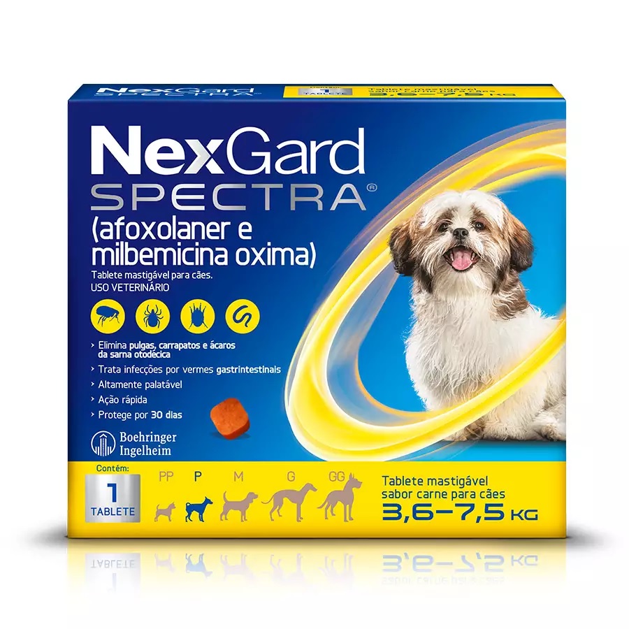 NexGard Spectra para Cães de 3,6 a 7,5kg