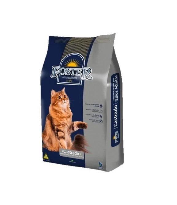 Ração Foster Premium Para Gatos Castrados -  1kg