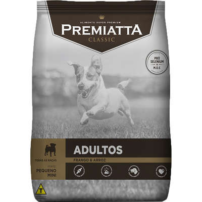 Ração Premiatta Classic Frango e Arroz para Cães Adultos Raça Mini e Pequena - 3 kg