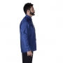 Camisa Social Uniforme Masculino Manga Longa Tecido de Microfibra - Azul Marinho