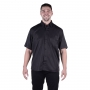 Uniforme Social Masculino: Camisa Manga Curta em Tecido de Microfibra - Preto