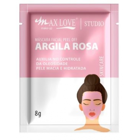 MASCARA FACIAL MAX LOVE ARGILA ROSA 8G