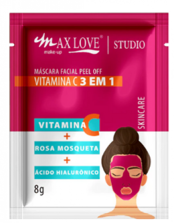 MASCARA FACIAL MAX LOVE VITAMINA C 3X1 8G