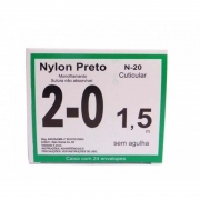 NYLON PRETO 2-0 1,5M S/AGULHA