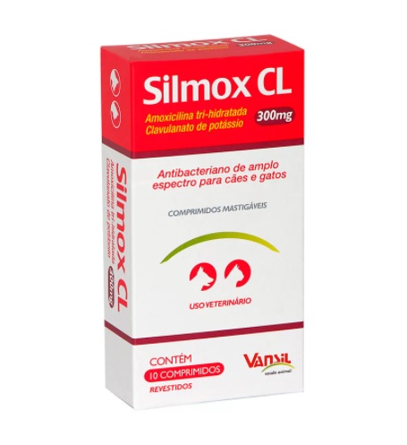 SILMOX CL 300MG C/ 10 CP