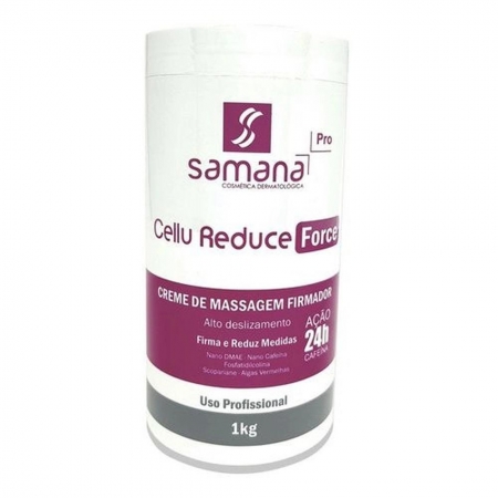 Samana Cellu Reduce Force Creme Massagem Lipo 24H 1kg