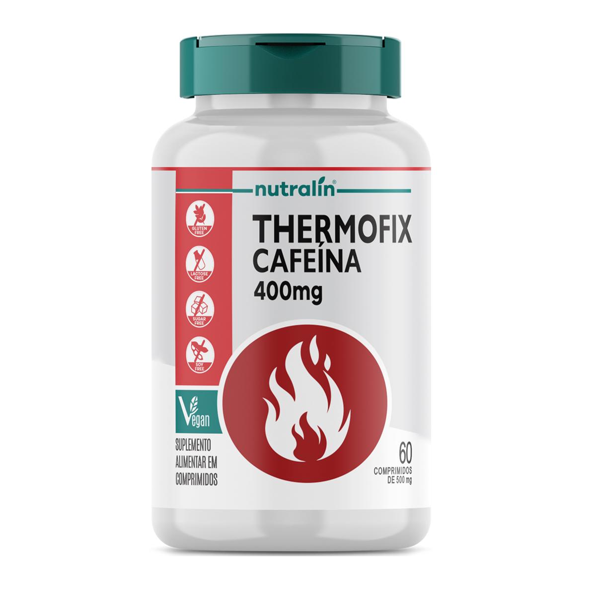 Thermofix Cafeína Suplemento Nutralin 60 Caps. 400mg