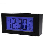 Relógio de Mesa Digital com Dígitos Grandes e Despertador Preto 820