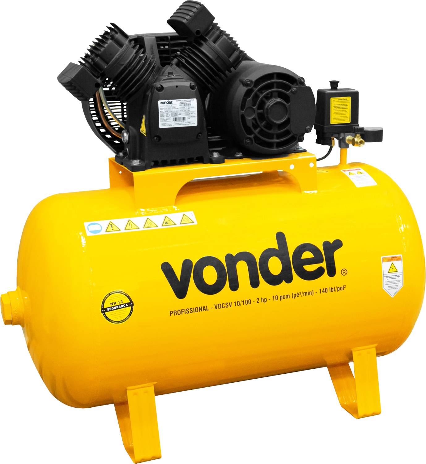 Compressor De Ar Vdcsv 10/100 Monofásico 127v/220v - Vonder