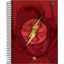 Caderno Jandaia 10X1 Dc Comics Flash 200 folhas