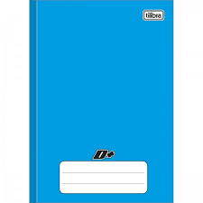 Caderno Tilibra 1/4 mais azul brochura 48 folhas