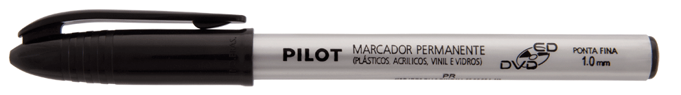 Marcador Pilot 1.0 CD/DVD preto