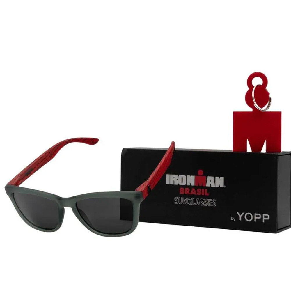 Óculos Esportivo Adulto Yopp Ironman Cinza e Vermelho