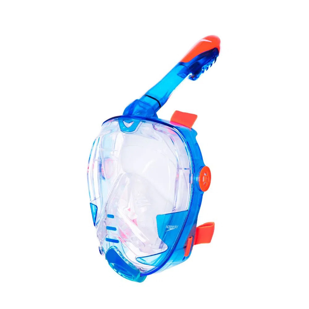 Snorkeling Mergulho Speedo Mask Pro Azul Translucido