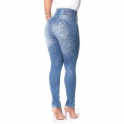Calça Jeans Feminina Modeladora Skinny Escultural Spaço Vagun