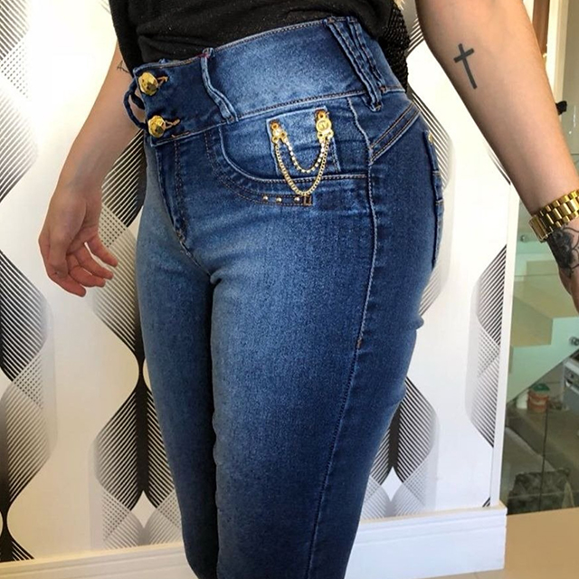 Calça Jeans Spaço Vagun Super Skinny Feminina com Lycra