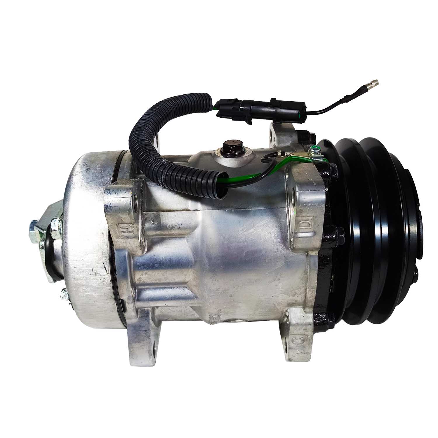 Compressor de Ar 7H15 8 Orelhas Saida Traseira O´ring Horizontal 2A 24 Volts
