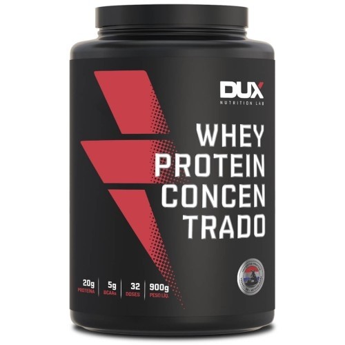 Whey Protein Concentrado Morango 900g - Dux Nutrition