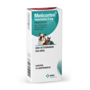 Anti-inflamatório para Cães e Gatos Meticorten MSD 5mg 10 Comprimidos