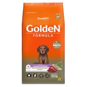 Ração Golden Fórmula Mini Bits Cães Filhotes Raças Pequeno Sabor Carne e Arroz - 10kg