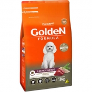 Ração Golden Fórmula Mini Bits Para Cães Adultos Pequeno Porte Sabor Carne e Arroz - 1Kg