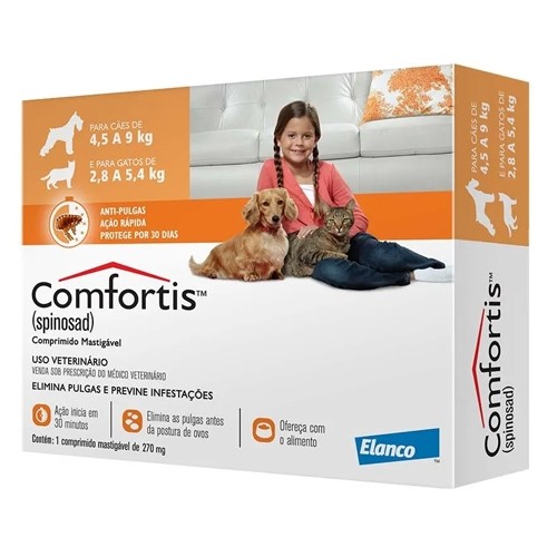Antipulgas Comfortis para Cães e Gatos - 1 comprimido