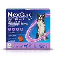 Antipulgas e Carrapatos NexGard Spectra Cães de 15,1 a 30kg