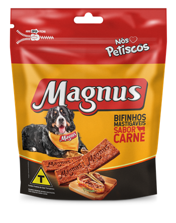 Magnus Bifinhos Mastigáveis Cães Sabor Carne - 500g