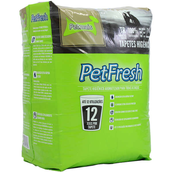 Tapete Higiênico Pet Fresh 80x60cm - 7 Unidades